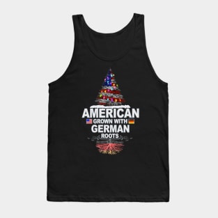 Christmas Tree  American Grown With German Roots - Gift for German From Germany Tank Top